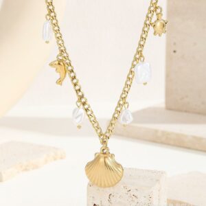 Collier PAMELA en Acier inoxydable couleur Or