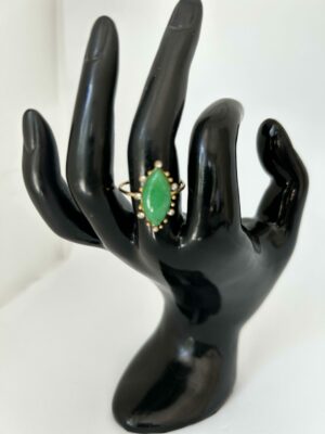 Bague REINE 1 en Acier inoxydable couleur verte