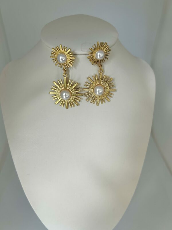 Boucles d'oreilles PRECILIA couleur Or avec Perles