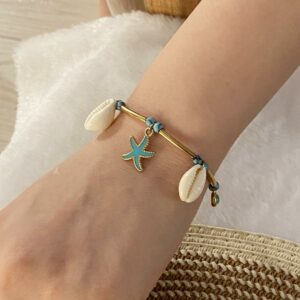 Bracelet ETOILE BLEUE CORIS BLANC