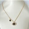 Collier Œil N couleur or