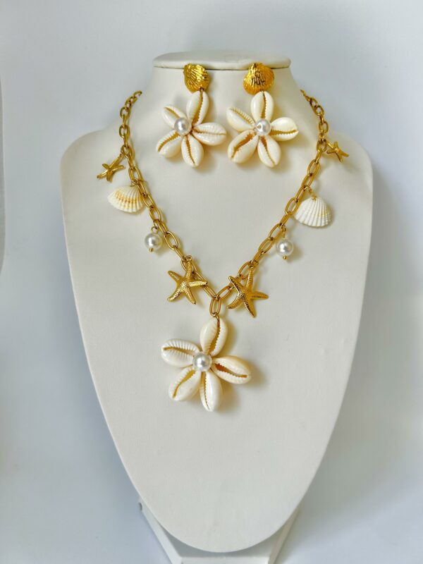 Parure CORIS acier inoxydable couleur or