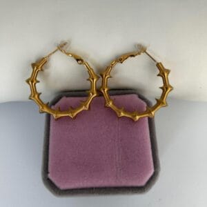 Boucles d'oreilles CRÉOLITA  en acier inoxydable 304 plaqué Or