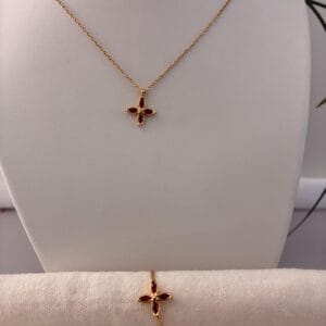 Parure NOHEMY R en Acier Inoxydable 316 plaqué Or