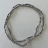 SKINY G : baya cristal double Gris argenté