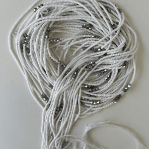 BLANCHE: baya Lot de 3 perles Blanc