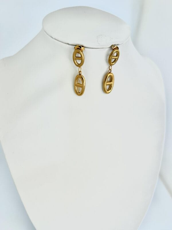 Boucles d'oreilles MAYA  en acier inoxydable 304 plaqué Or