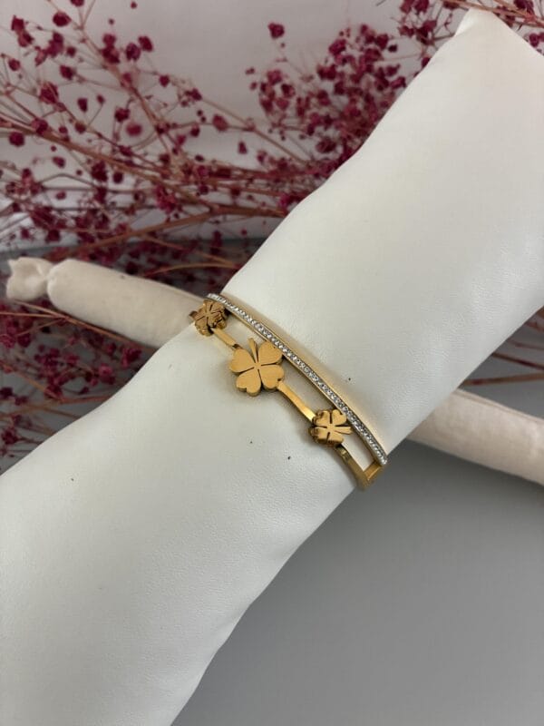 Bracelet LISE en acier inoxydable 304 plaqué Or