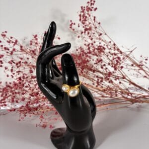 Bague BLANDINE acier inoxydable 304 plaqué Or