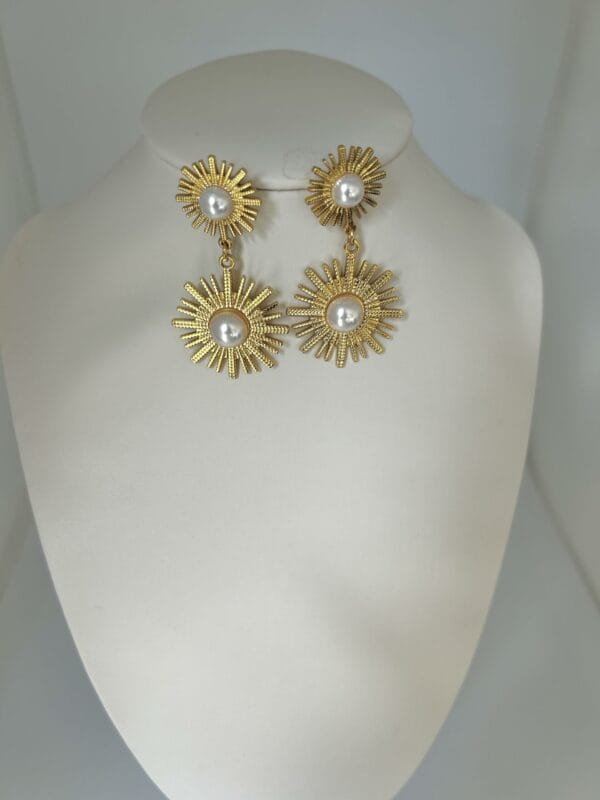 Boucles d'oreilles PRECILIA en acier inoxydable 304 plaqué Or