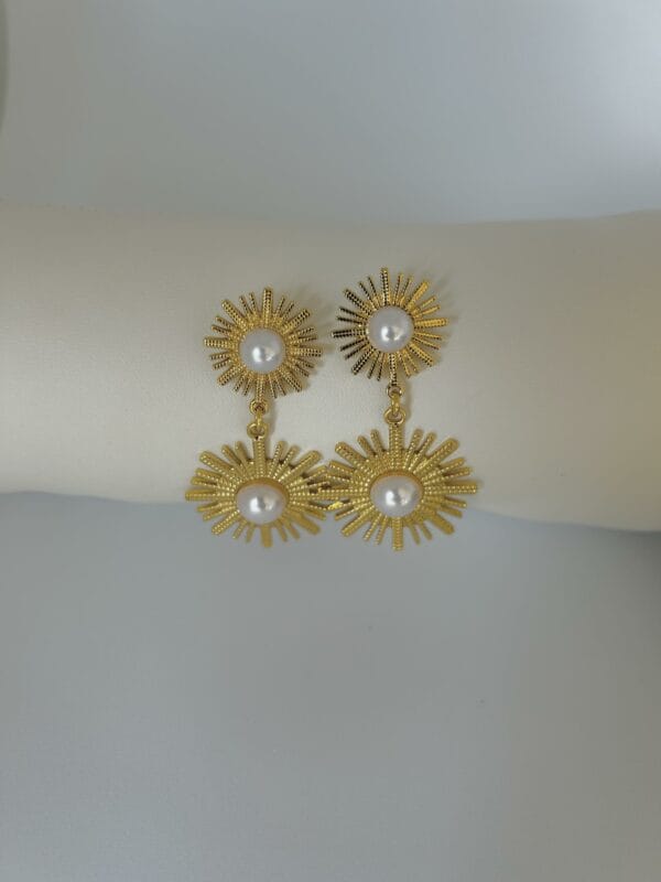 Boucles d'oreilles PRECILIA en acier inoxydable 304 plaqué Or