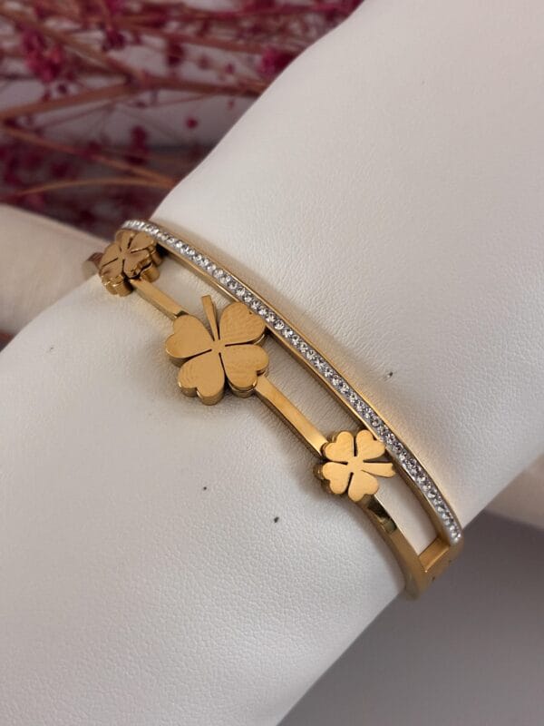 Bracelet LISE en acier inoxydable 304 plaqué Or