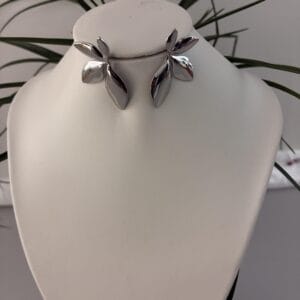 Boucles D'Oreilles FEUILLETTE en Acier Inoxydable 316 plaqué Or