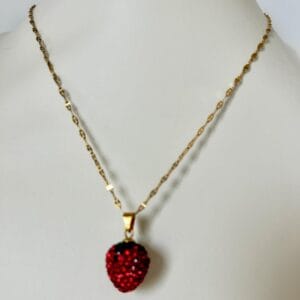 Collier FRAISIA  en acier inoxydable plaqué Or