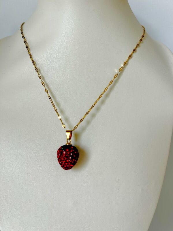 Collier FRAISIA  en acier inoxydable plaqué Or