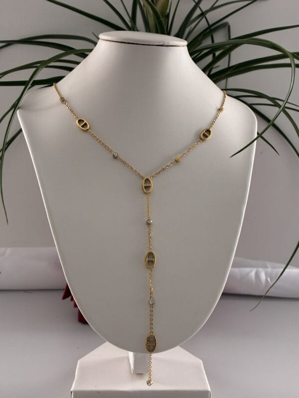 Collier ORLIA MARINE  en Acier inoxydable 316 plaqué Or