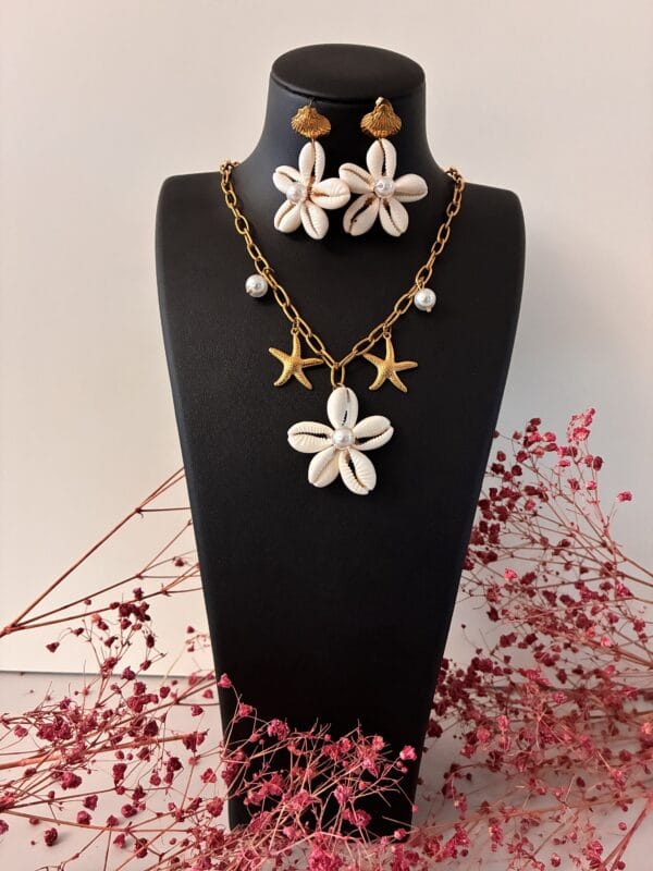 Parure CORIS  en acier inoxydable 304 plaqué Or