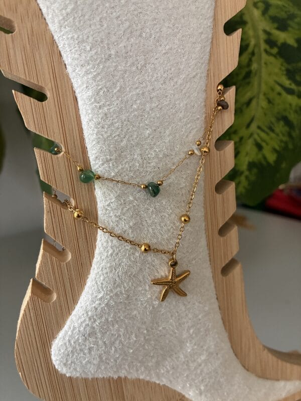 Bracelet de cheville MIMI Acier inoxydable plaqué Or