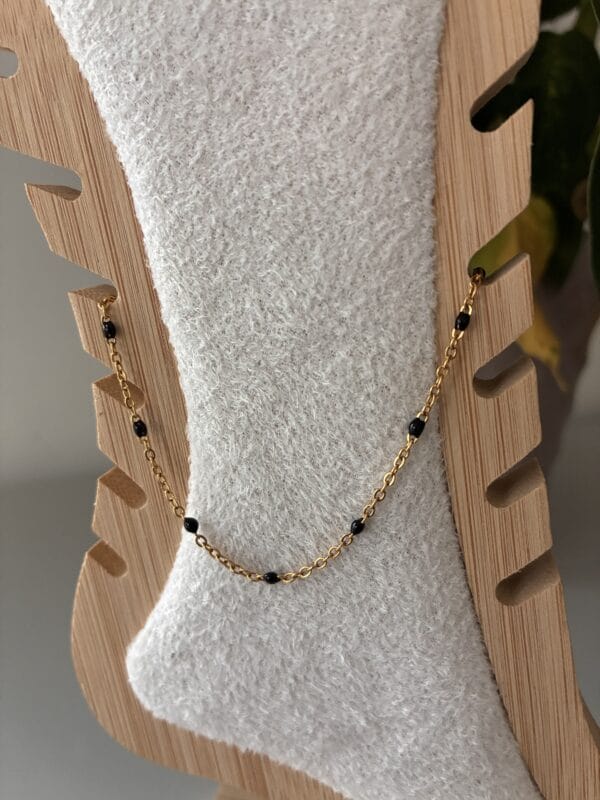 img_6889 Bracelet de cheville SANDY Acier inoxydable plaqué Or