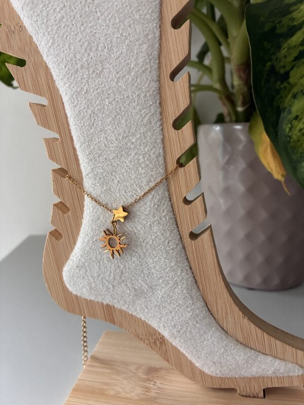 Bracelet de cheville FANI acier inoxydable plaqué Or