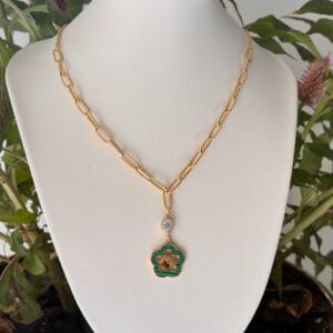 Collier VERO 1 en acier inoxydable plaqué Or