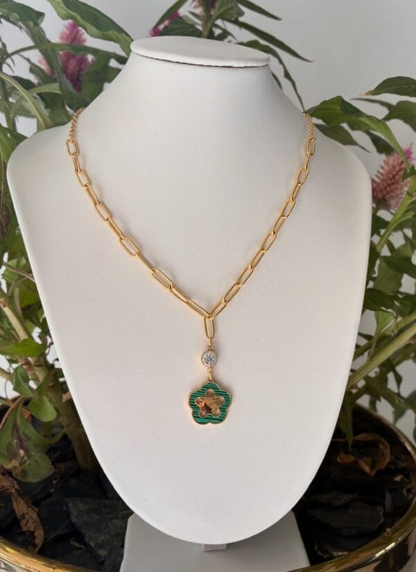 Collier VERO 1 en acier inoxydable plaqué Or