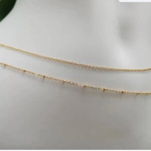 Chaîne de taille BELLAen acier inoxydable plaqué Or