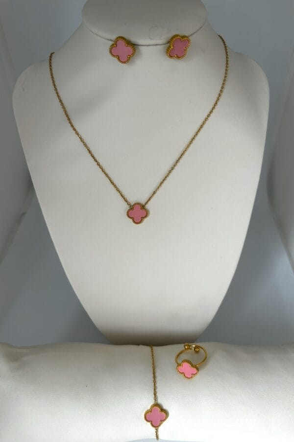 Parure  ROSA en Acier inoxydable de couleur Or