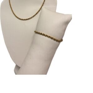 Parure LENA TORSADÉE en acier inoxydable