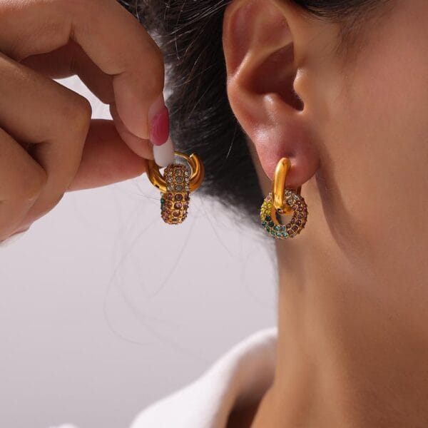 Boucles d’oreilles STEFY 1 en acier inoxydable