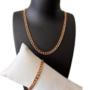 Parure MAILLY DORE  en acier inoxydable