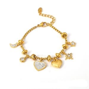 Bracelet AMOUR  en acier inoxydable